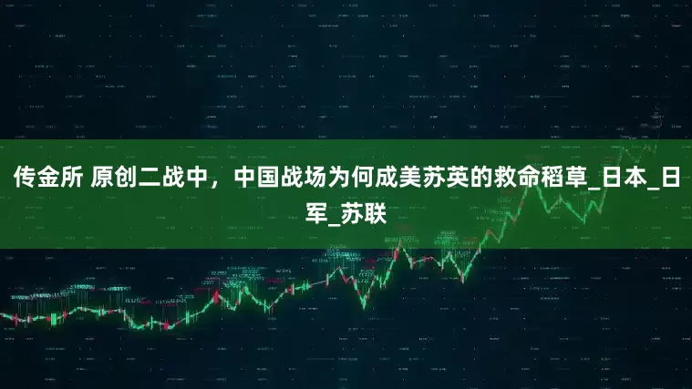 传金所 原创二战中，中国战场为何成美苏英的救命稻草_日本_日军_苏联